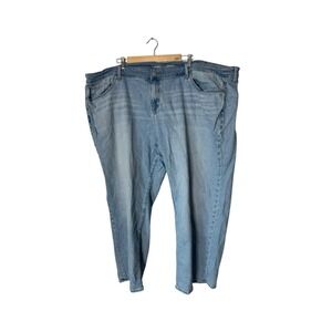 Torrid Low Rise Baggy Straight Denim Jeans Women 28R Light Wash Stretch Waist‎